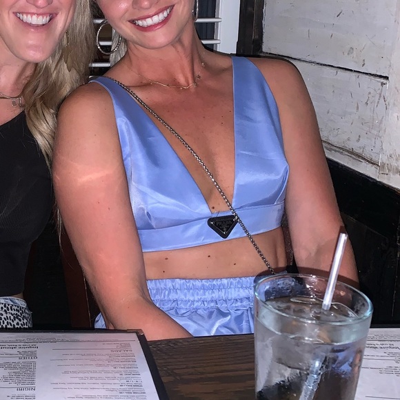 Prada blue bralette short set size medium - Picture 8 of 16